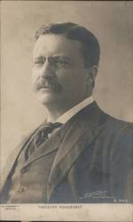 Theodore Roosevelt Portrait, C.M. Bell Photo Co. Postcard