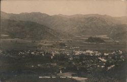 Calistoga, CA from the West Postcard