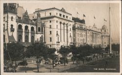 The Bund, Shanghai Street Scene, Buildings, Sailboat Postcard