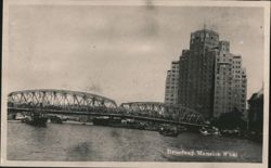 Broadway Mansion and Garden Bridge, Shanghai Postcard