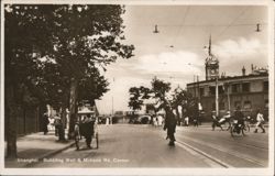 Shanghai, Bubbling Well & Mohawk Rd, Corner Postcard