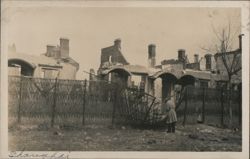 Destroyed Buildings, Hong Kew Park, Shanghai Postcard