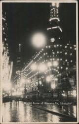 Night Scene on the Nanking Road Postcard