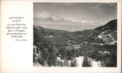 Anthony Lakes from Highest Motor Road Pass, Oregon, 7750 ft Postcard