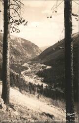 Looking Back on Clear Creek Valley - Berthoud Pass Postcard