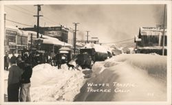 Winter Traffic Postcard