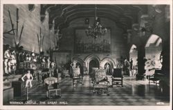 Warwick Castle, The Great Hall Postcard