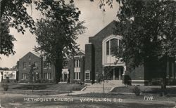 Methodist Church, Vermillion, SD Postcard
