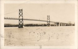 Illinois-Iowa Memorial Bridge Postcard