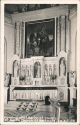 Painting of St. Martin of Tours, St. Martin Church Postcard