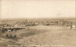Birds Eye View Residence Section Postcard