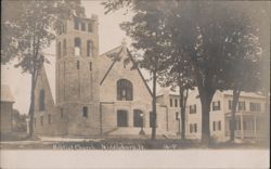 Baptist Church, Middlebury, VT Postcard