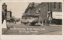 Broadway from Montana Avenue Postcard