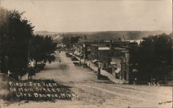 Bird's Eye View of Main Street, Lake Benton Postcard