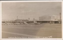 1952 Uptown Business District, Movie Theater Postcard