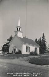 Union Congregational Church, Hancock, Maine Postcard