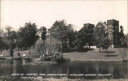 Vista of Chapel & Dormitories, William Woods College Postcard