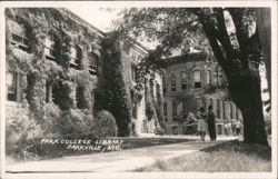 Park College Library, Ivy Covered Building Postcard