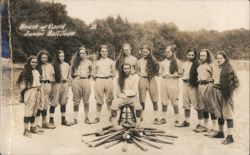 House of David Junior Ball Team with Long-Haired Players Postcard