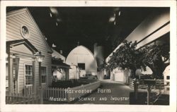 Harvester Farm Exhibit, Museum of Science and Industry Postcard