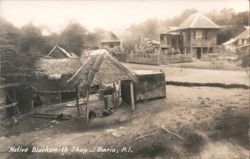 Native Blacksmith Shop, Bario, Philippine Islands Postcard