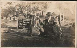Coyotes in Garden of Eden, Lucas, KS Postcard