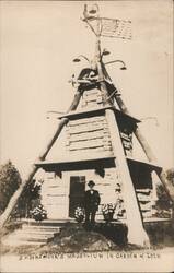 S.P. Dinsmoor's Mausoleum in Garden of Eden Postcard