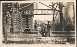Garden of Eden Archway, Sculptures, Adam Home, Lucas KS Postcard