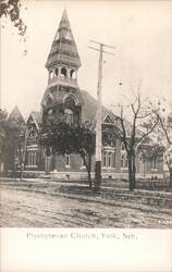 Presbyterian Church, York, NE Postcard