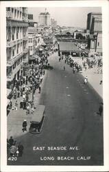 East Seaside Ave. Long Beach Postcard