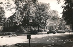 Senior High School, Muskegon, MI Postcard