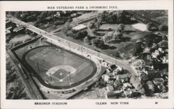 Bradner Stadium, War Veterans Park & Swimming Pool Postcard