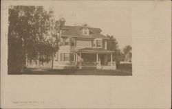 House with Porch, Wakefield, MA Postcard