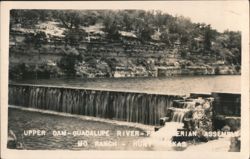 Upper Dam Guadalupe River Presbyterian Assembly MO Ranch Postcard