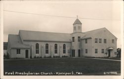 First Presbyterian Church, Rockport Postcard