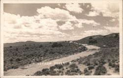 A Nevada Desert Road Postcard