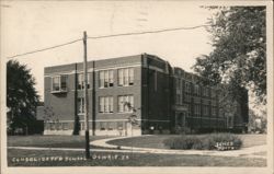 Consolidated School, Gowrie, Iowa Postcard