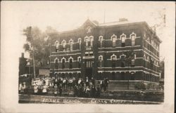 Adams School, Cedar Rapids, IA with Students Postcard
