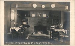 Rose Tree Tea House, Pasadena, CA Postcard