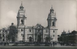 Lima Cathedral with Bell Towers, Peru Postcard