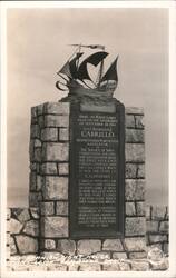 Juan Rodriguez Cabrillo Monument, Point Loma Postcard