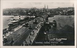 Galata Bridge, Istanbul Postcard