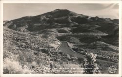 Seven Switchbacks in Palms to Pines Highway, CA Postcard