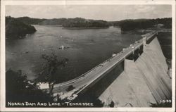 Norris Dam and Lake, Tennessee Postcard