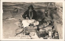 Navajo Silversmith Postcard