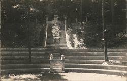 Steps and Seats in Amphitheater Castle Park Postcard