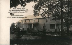 MAPLE SPRINGS HOTEL On Chautauqua Lake Postcard