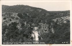 BirdsEye View Turner Falls Postcard