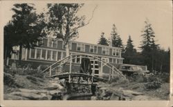 Braemar Lodge, Deerfield, Yarmouth County, NS Postcard