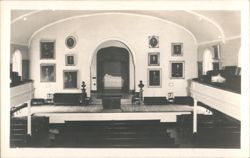 Interior Lee Memorial Chapel, Washington and Lee University Postcard